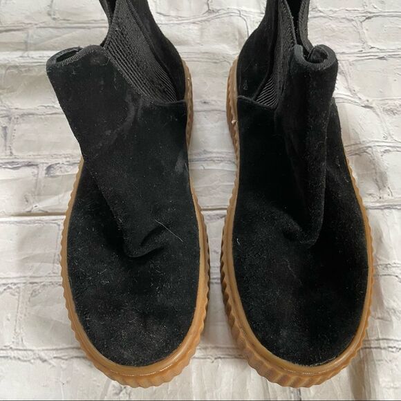 J. Slides Black Creeper Ankle Booties - Picture 2 of 7